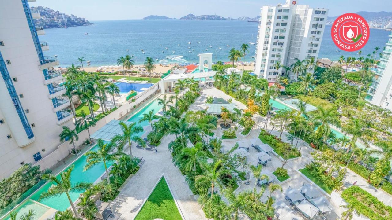 Apartamento HostPal Increible departamento frente a la playa con alberca Acapulco Exterior foto